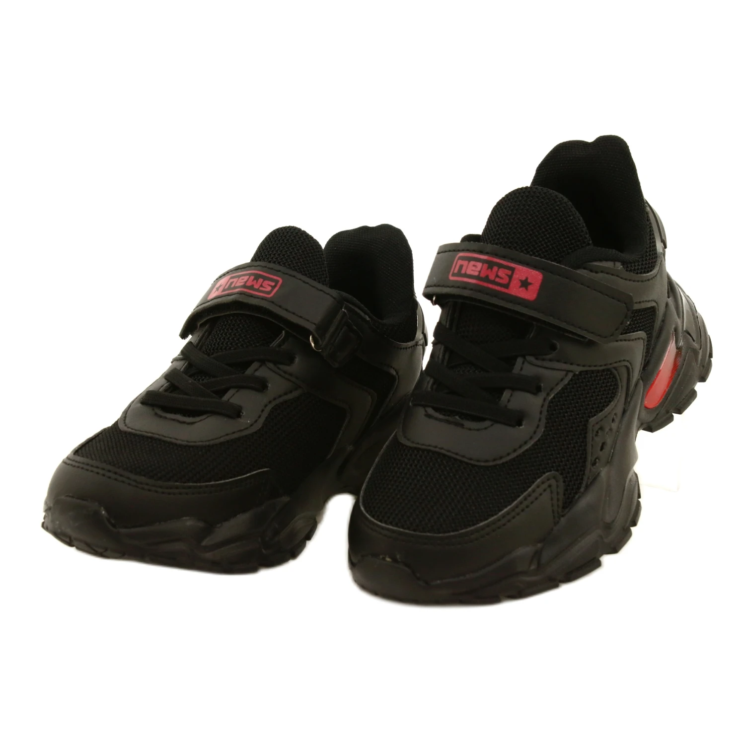 ADI Garçons Chaussures De Sport Velcro News 22DZ32-4930 Noir Le Noir – Image 2