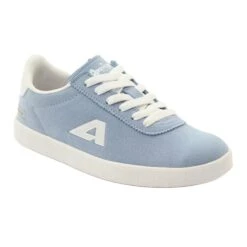 American Club Baskets De Sport à Semelle Intérieure En Cuir Américain Bleu Blanche
