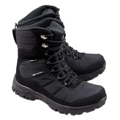 American Club Bottes Avec Une Membrane Isolée Avec Polaire SN01/22 Noir Le Noir