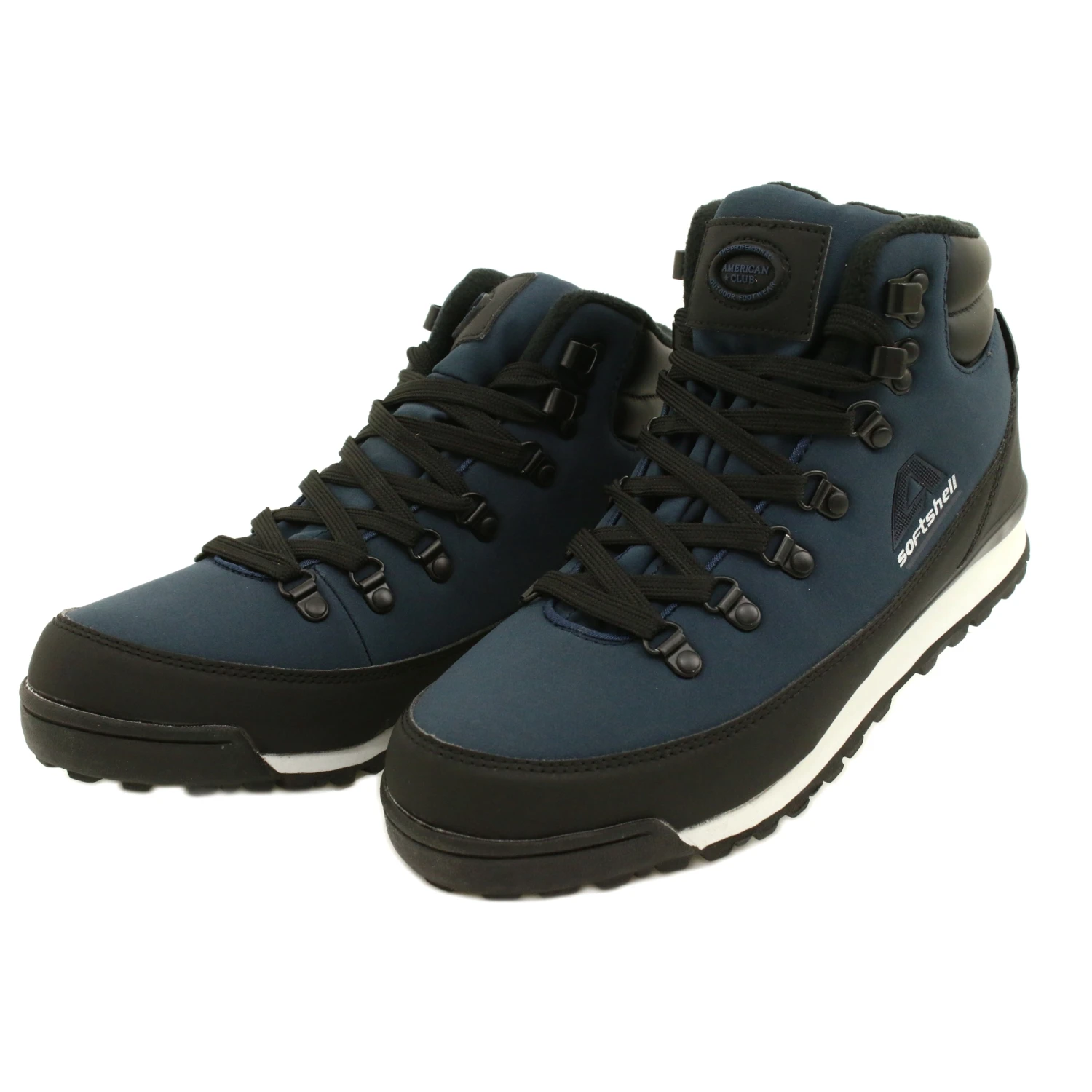 American Club Bottes D'hiver De Trekking Américaines Avec Une Membrane WT60.Bleu Marine Le Noir – Image 2