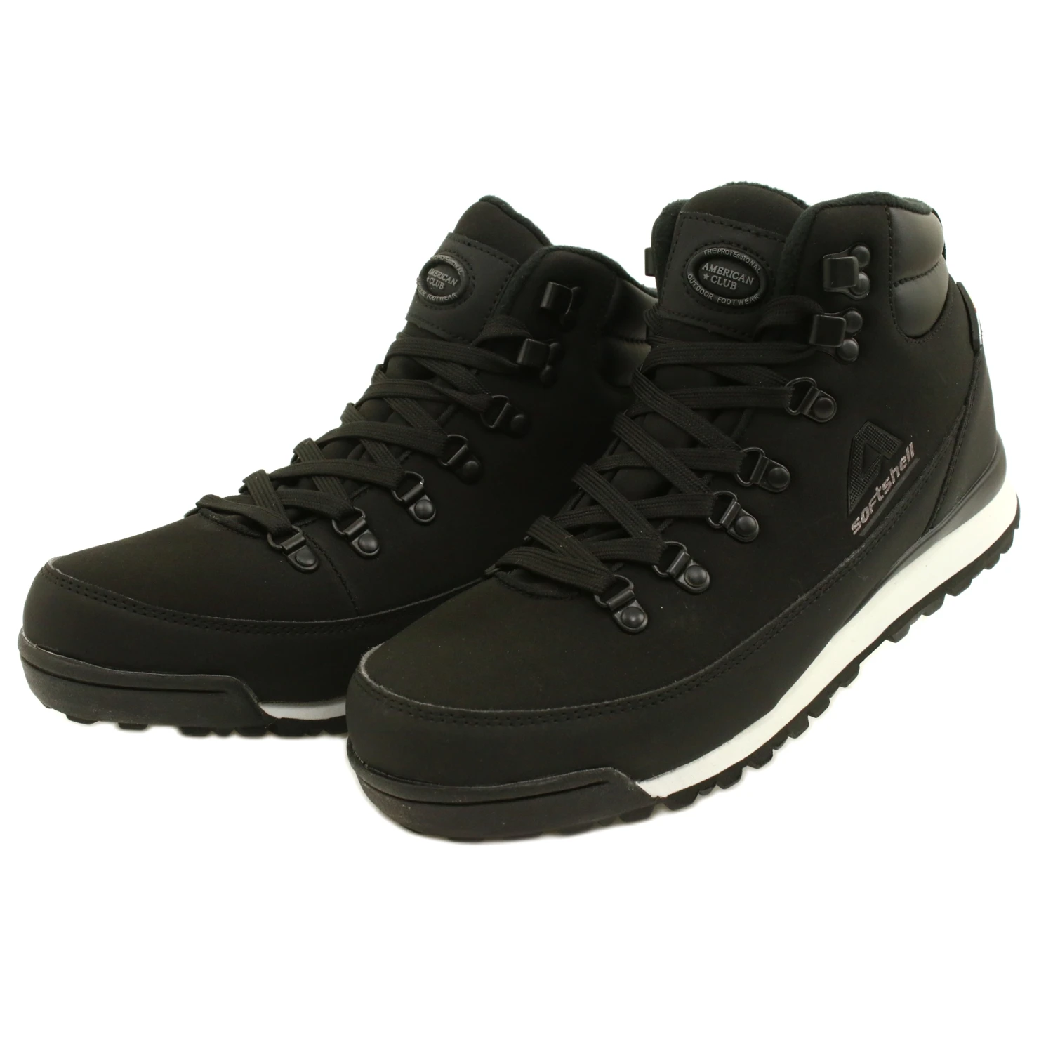 American Club Bottes D'hiver Trekking Américaines Avec Membrane WT61 Noir Le Noir – Image 2