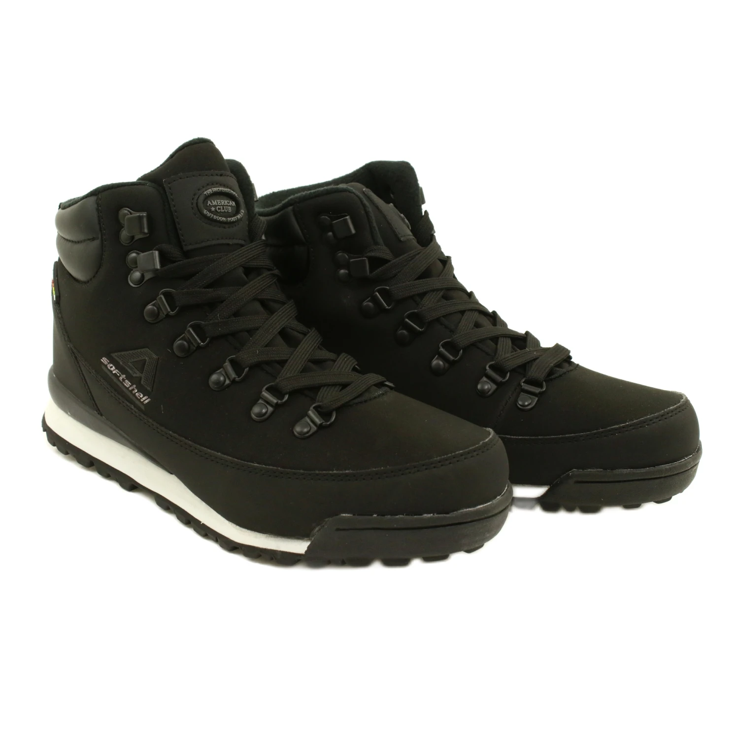 American Club Bottes D'hiver Trekking Américaines Avec Membrane WT61 Noir Le Noir – Image 4