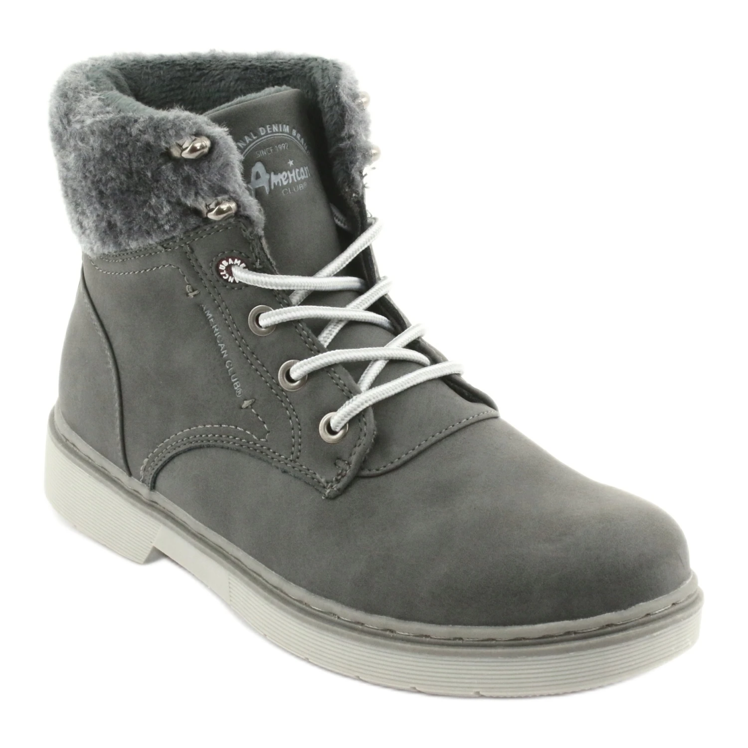 American Club Bottines à Lacets RH47 Gris