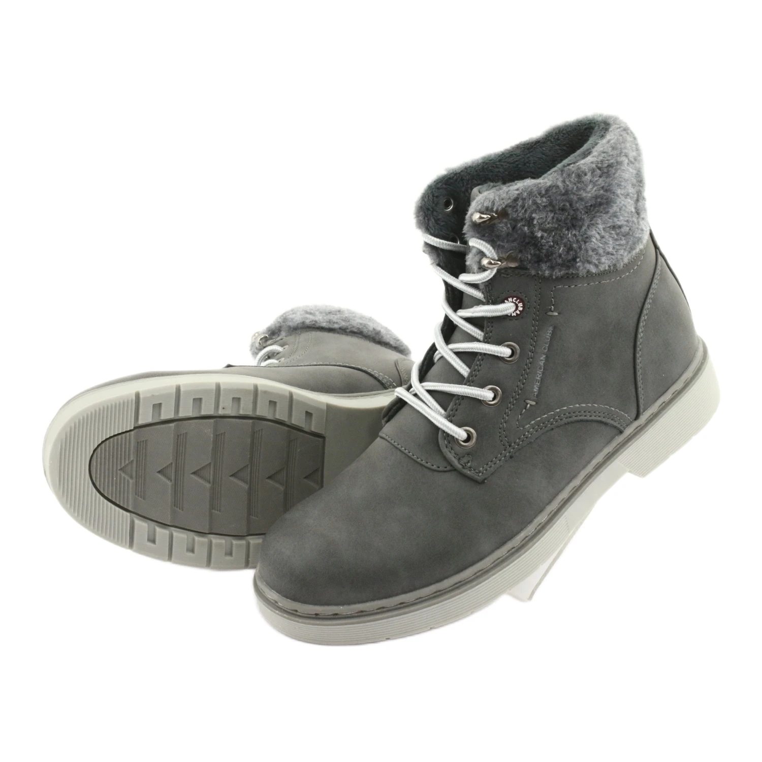 American Club Bottines à Lacets RH47 Gris – Image 5