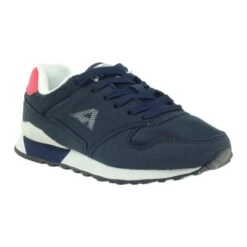 American Club Chaussures De Sport Américaines ADI Pour Enfants 1757 Rouge Bleu Marin