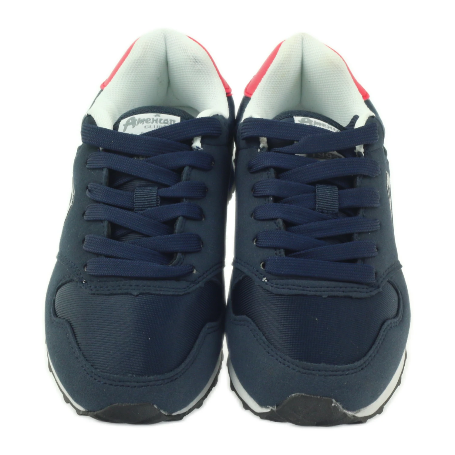American Club Chaussures De Sport Américaines ADI Pour Enfants 1757 Rouge Bleu Marin – Image 4