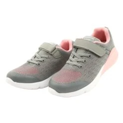 American Club Chaussures De Sport Fille Avec Velcro RL11 Gris-Rose