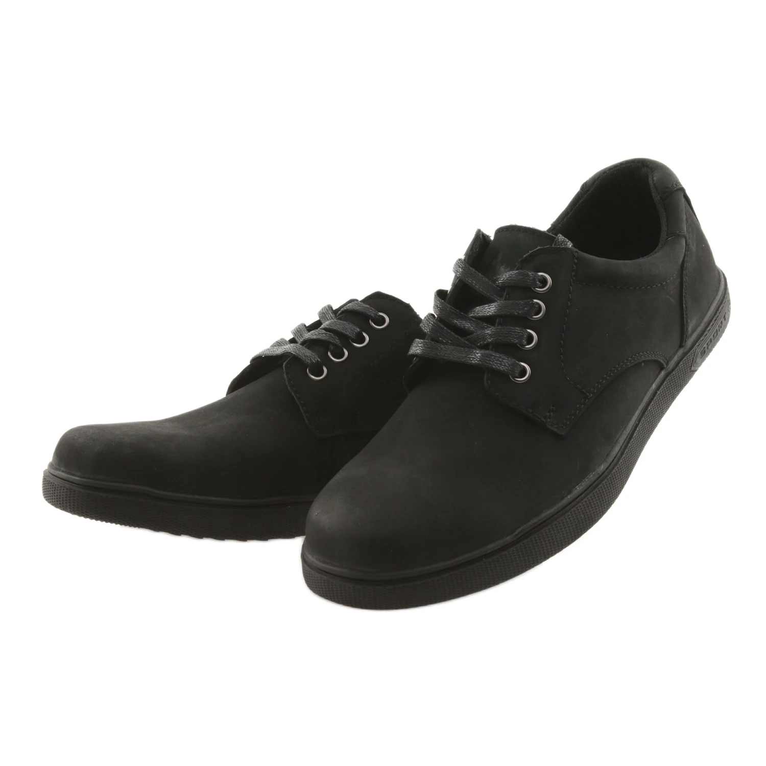 American Club CY23 Chaussures De Sport Noires Pour Hommes Le Noir – Image 3
