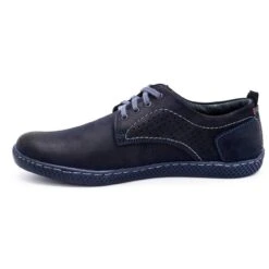 Antex Chaussures Casual Homme 302 Bleu Marine Rouge
