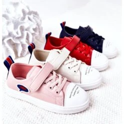 Apawwa Baskets Velcro Cartoon Bleu Marine Enfant