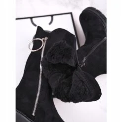 Apawwa Bottes Hautes Enfant Suede Warmed Noir Norabel Le Noir ['le Noir']