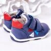 Apawwa Richelieus Enfant Avec Velcro Bleu Marine Milo
