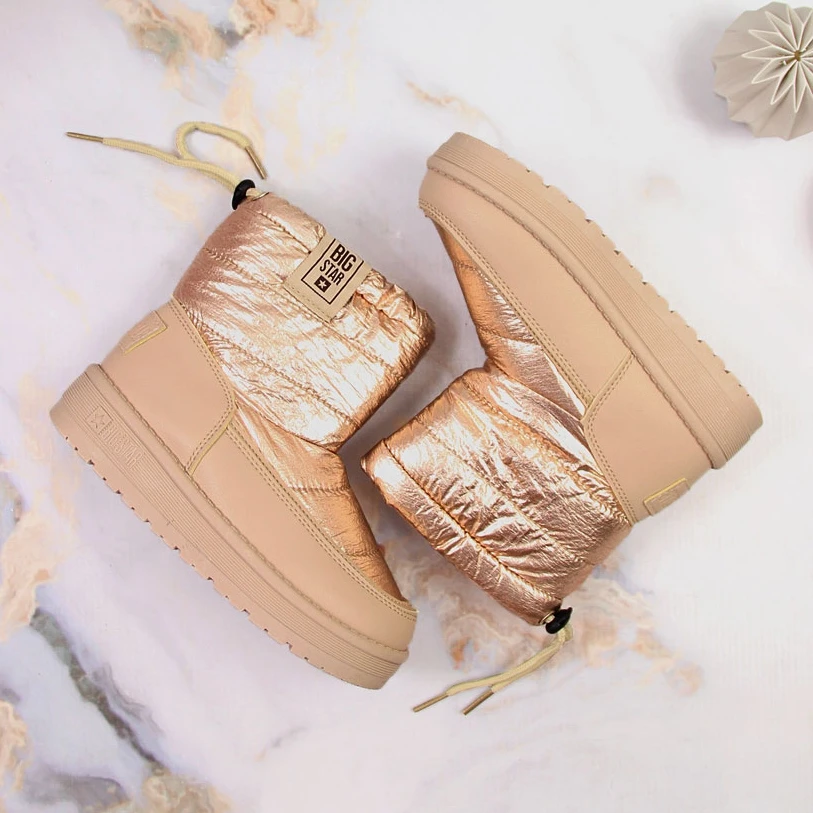 Après-ski Beige Métallisé Fille Big Star KK374221 – Image 4