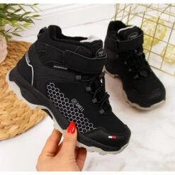 Après-skis American Club Imperméables Noirs Pour Garçon Le Noir