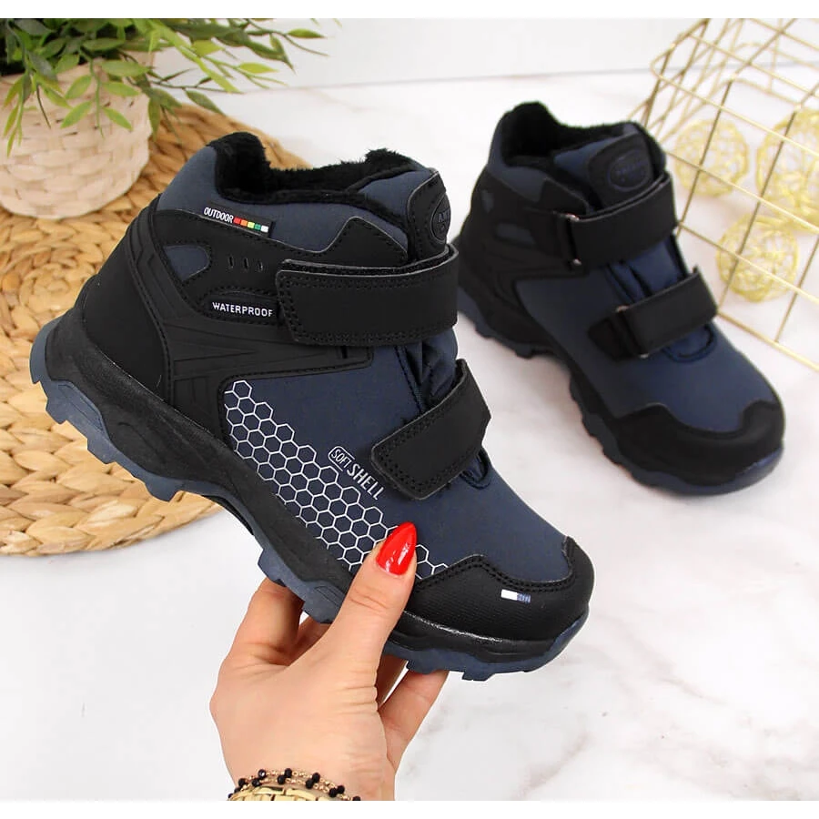 Après-skis Garçon Imperméables Velcro American Club Bleu Marine