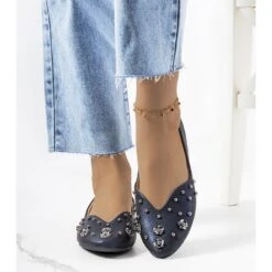 Ballerines Bleu Marine Coupe Silke