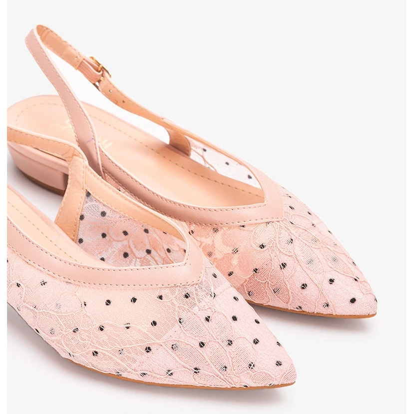 Ballerines Dentelle Rose Marlioz – Image 2