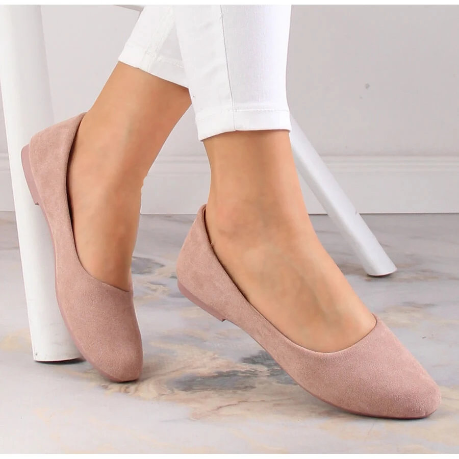 Ballerines En Daim Pour Femme Rose Sale EVento 1031 – Image 5