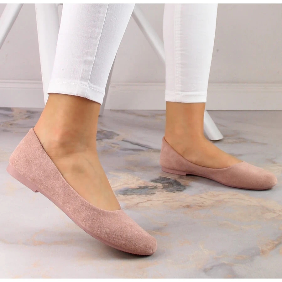 Ballerines En Daim Pour Femme Rose Sale EVento 1031 – Image 6
