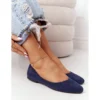 Ballerines En Daim Sergio Leone BL622 Bleu Marine