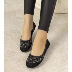 Ballerines En Dentelle Rose Avec Oxydes De Zirconium East Side Le Noir