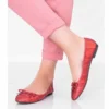 Ballerines Femme Ayris Rouge Brillant