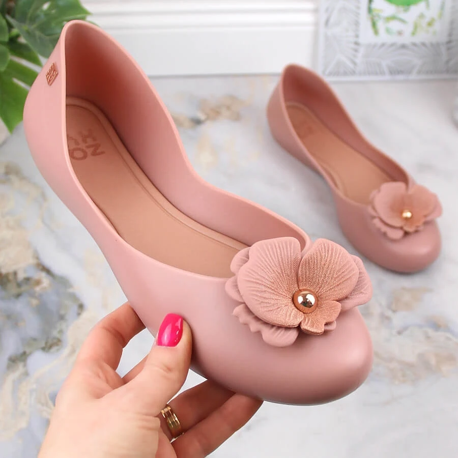 Ballerines Femme Confortables élastiques Parfumées Nude Zaxy LL285002 Rose – Image 5