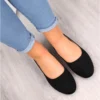 Ballerines Femme Daim Noir EVento 9BL02-1031 Le Noir