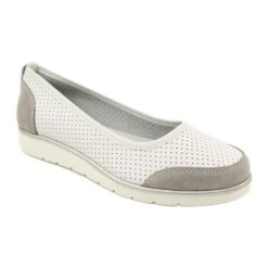 Ballerines Femme En Cuir Ajouré Filippo Dp4524/23 Blanche