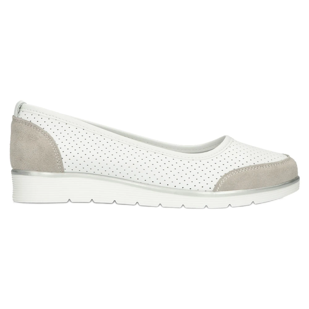 Ballerines Femme En Cuir Ajouré Filippo Dp4524/23 Blanche – Image 6