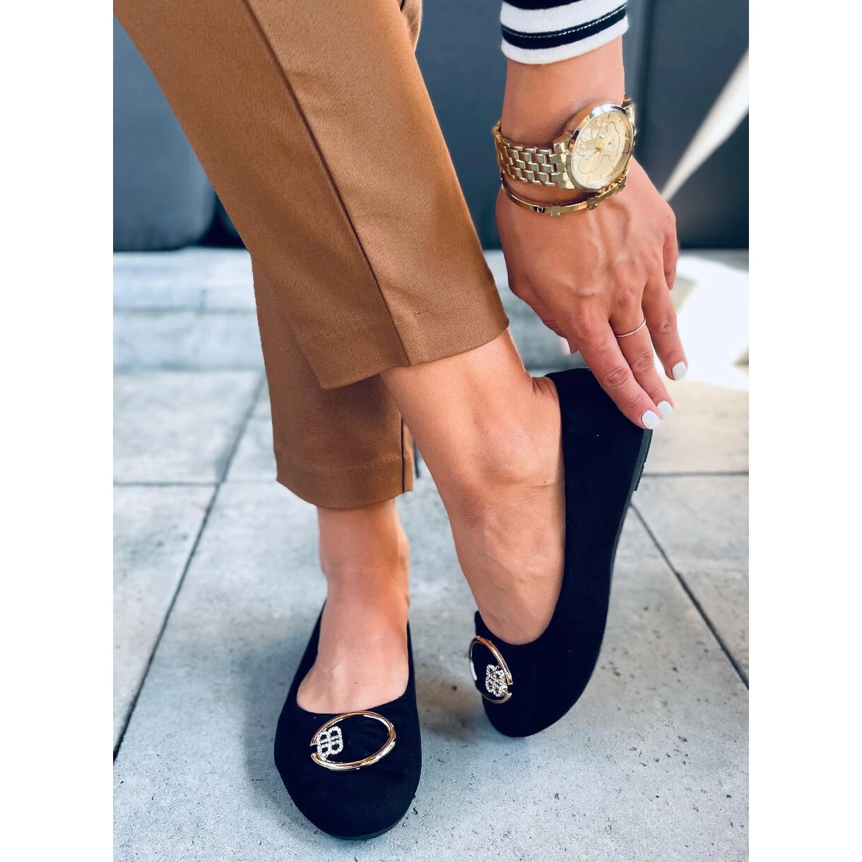 Ballerines Femme Gauri Noir Le Noir – Image 3