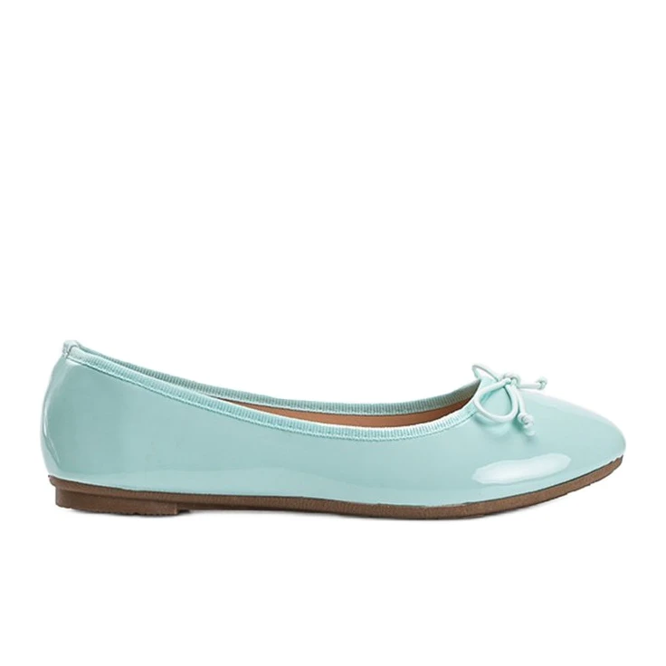 Ballerines Laquées Vertes à Nœud Lesley – Image 3