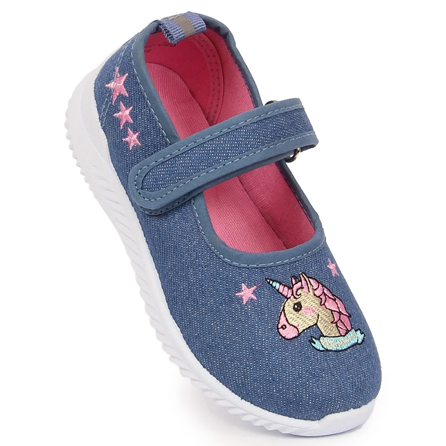 Ballerines Licorne Atletico Fille Bleu