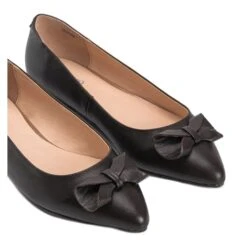 Ballerines Marron Avec Nœud Lisa Brun