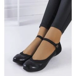 Ballerines Noires à Bande élastique Hari Le Noir