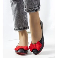 Ballerines Noires à Nœud Kasslin Le Noir Rouge