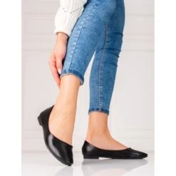 Ballerines Noires Classiques Pour Femmes Shelovet Le Noir