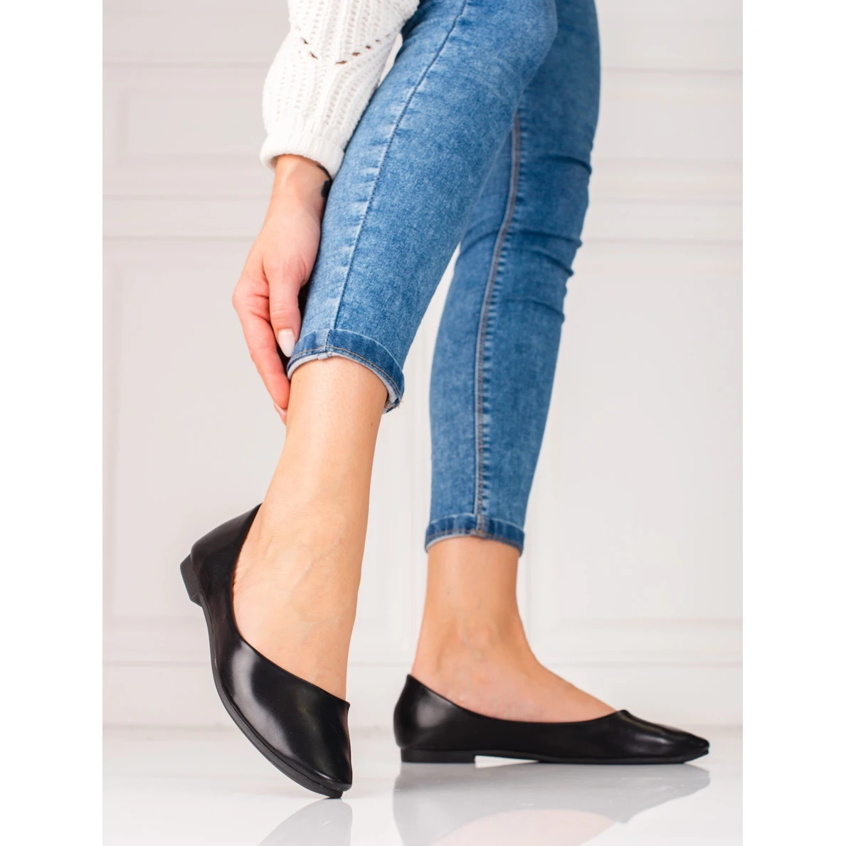 Ballerines Noires Classiques Pour Femmes Shelovet Le Noir