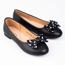 Ballerines Pour Filles Vinceza Avec Un Noeud Noir Le Noir