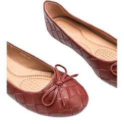 Ballerines Tressées Rouges Kaiden