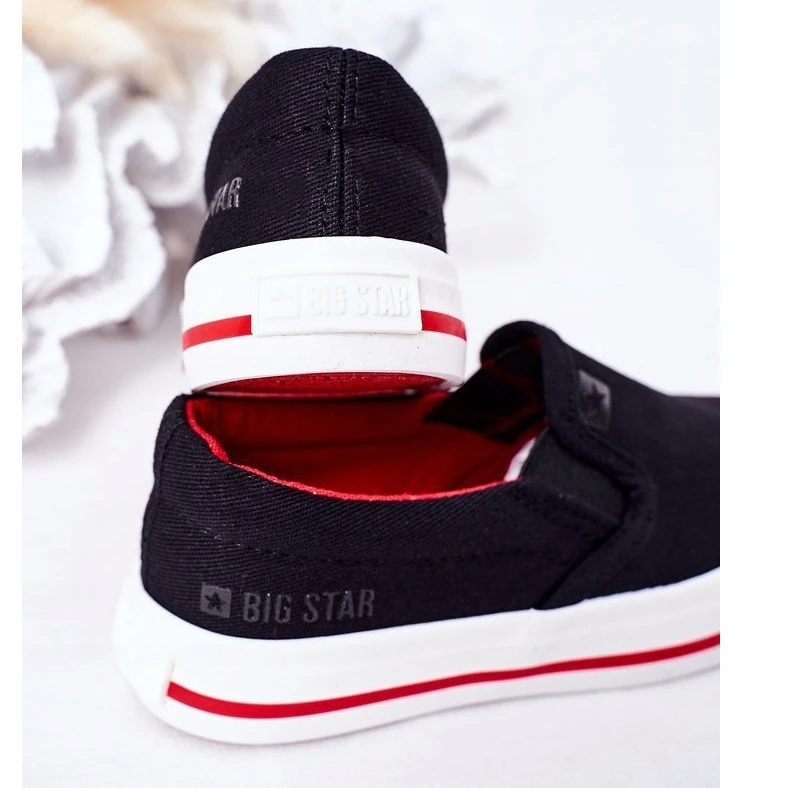 Baskets à Enfiler Big Star Pour Enfants HH374013 Noires Le Noir – Image 3