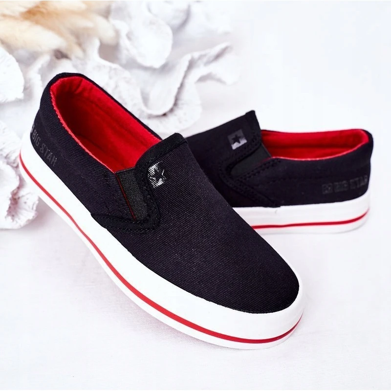 Baskets à Enfiler Big Star Pour Enfants HH374013 Noires Le Noir – Image 4