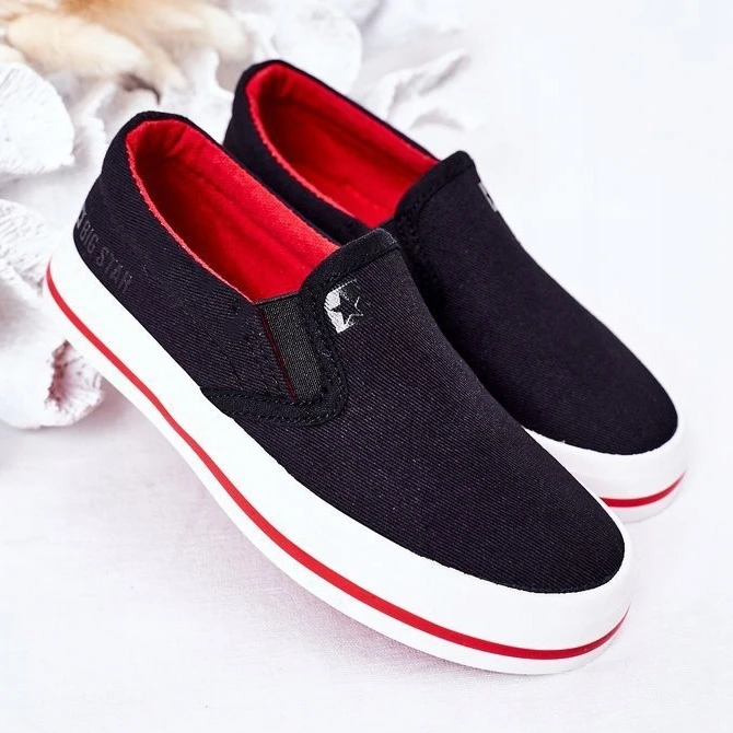 Baskets à Enfiler Big Star Pour Enfants HH374013 Noires Le Noir – Image 5