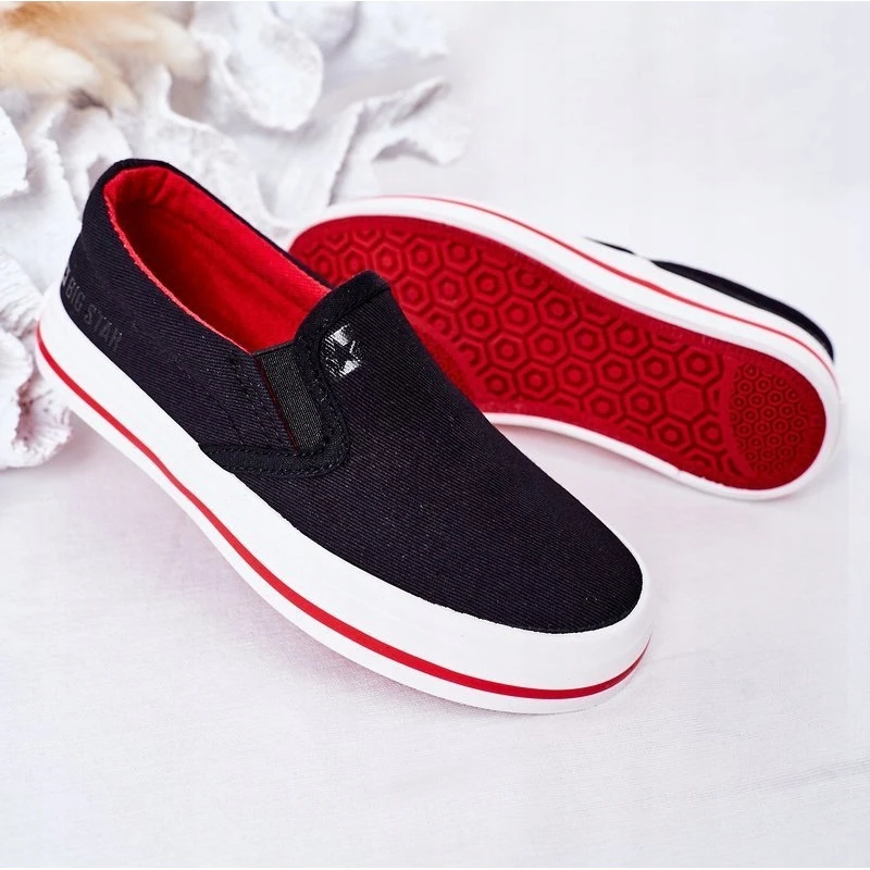 Baskets à Enfiler Big Star Pour Enfants HH374013 Noires Le Noir – Image 8