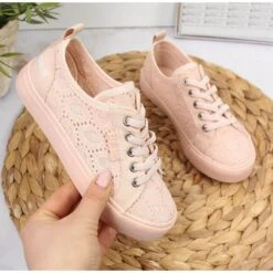 Baskets à Lacets Big Star Jr JJ374006 Rose Clair