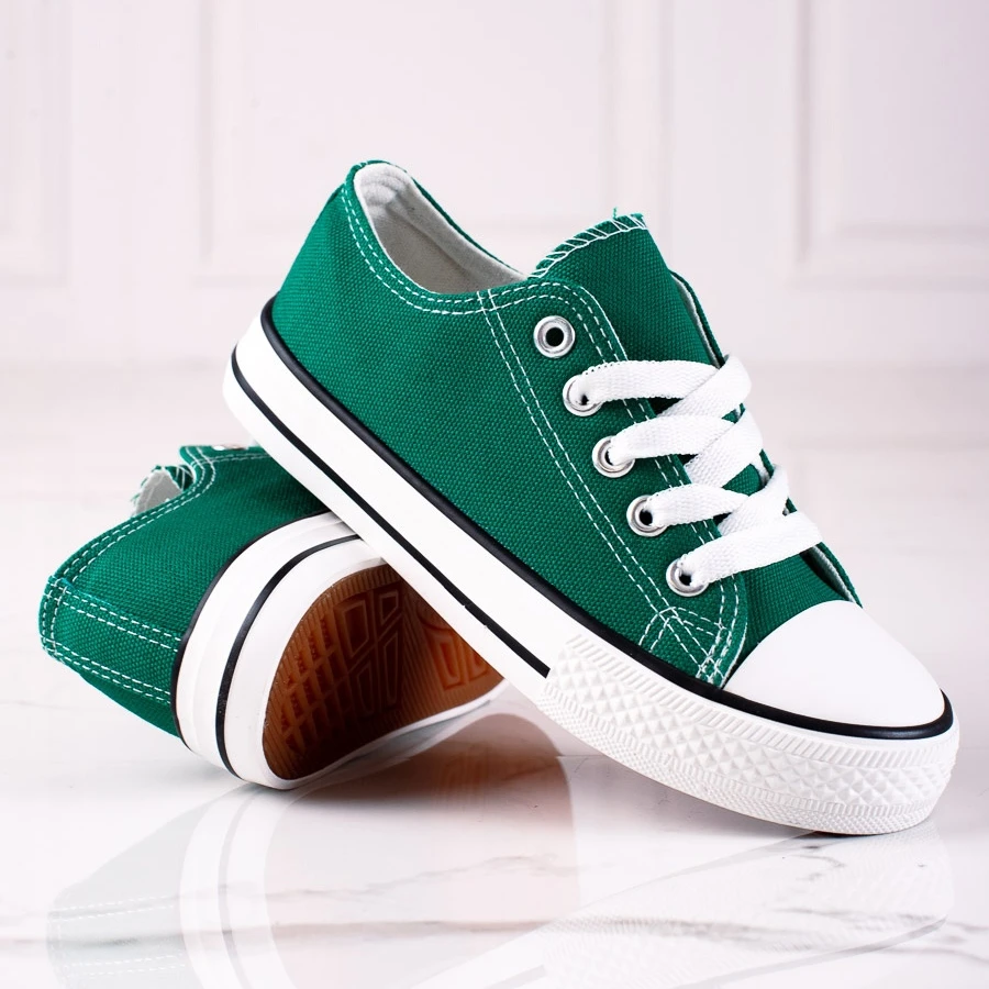 Baskets à Lacets Pour Enfants Vico Vert – Image 2