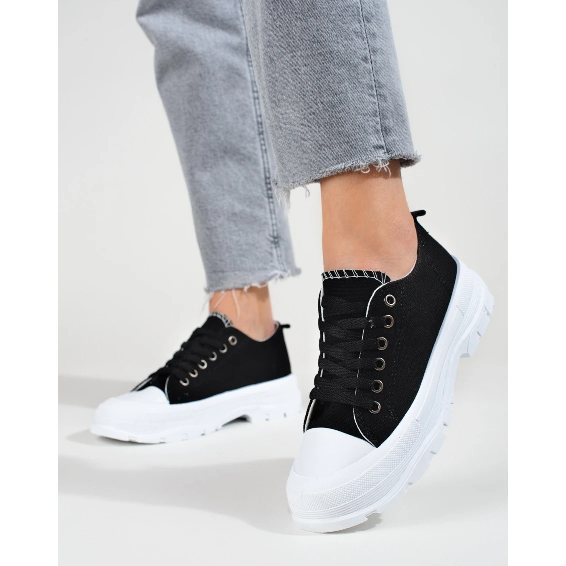 Baskets à Plateforme Classic Shelovet Le Noir – Image 2