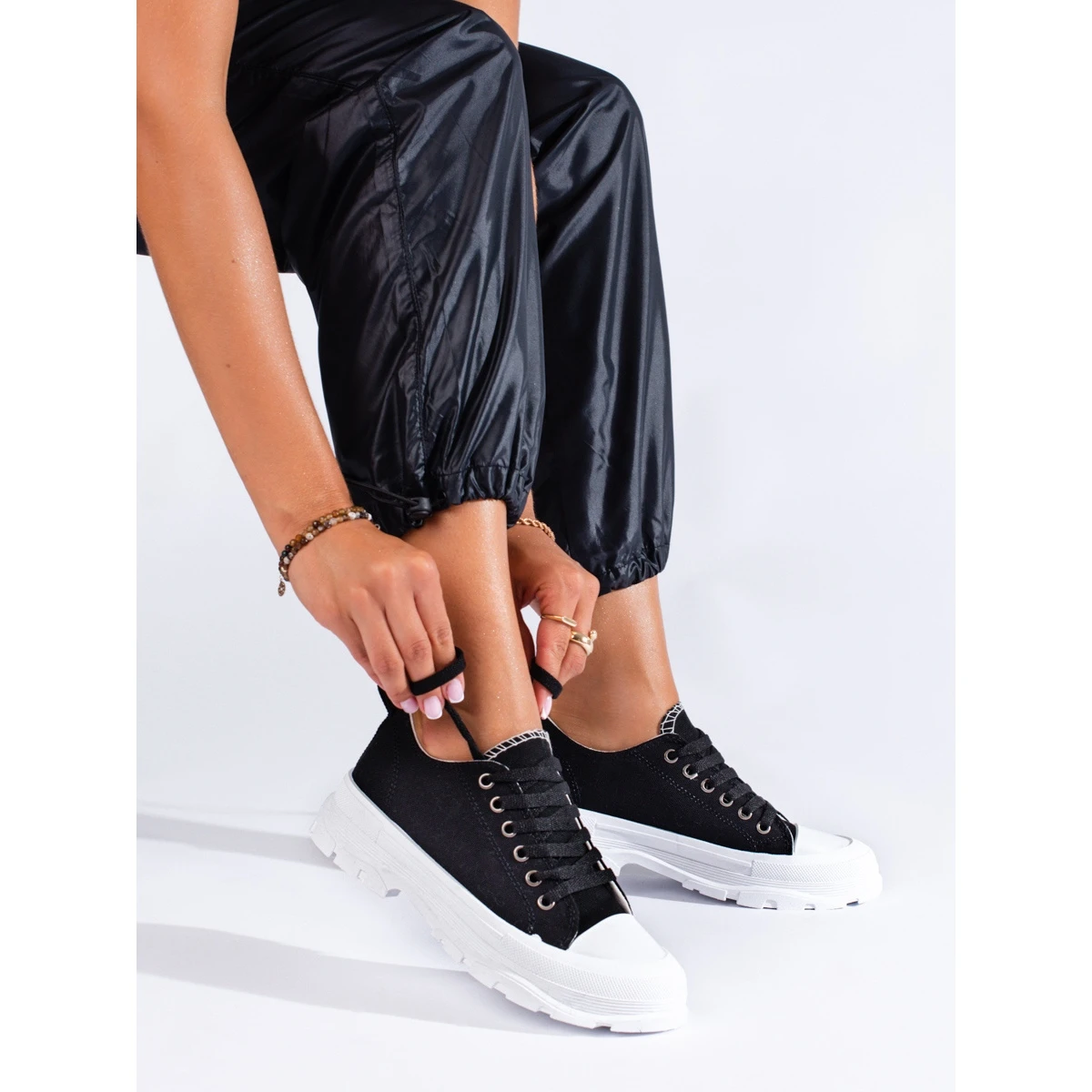 Baskets à Plateforme Classic Shelovet Le Noir – Image 5