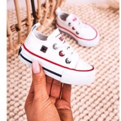 Baskets Basses Classiques Enfant Big Star HH374193 Blanc ['blanche'] Blanche