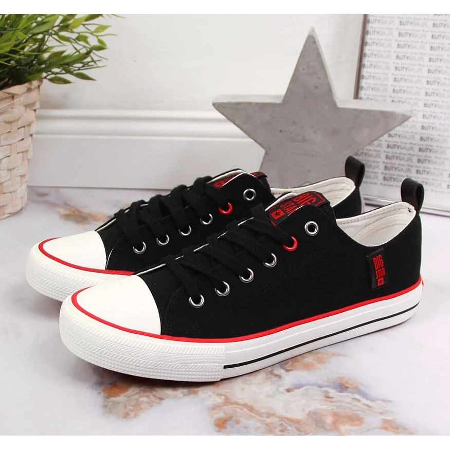 Baskets Basses En Textile Noir Big Star JJ274122 – Image 2